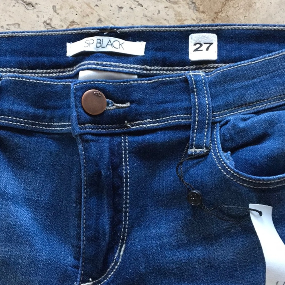 NWT—SP Black Mid rise boyfriend jeans- Super Soft - Picture 4 of 8